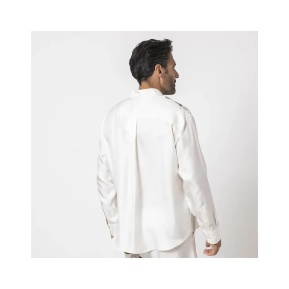 Camicia con Motivo Floreale