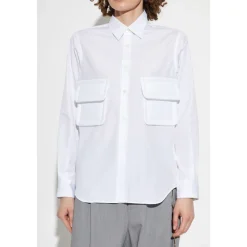 Camicia di cotone con tasche