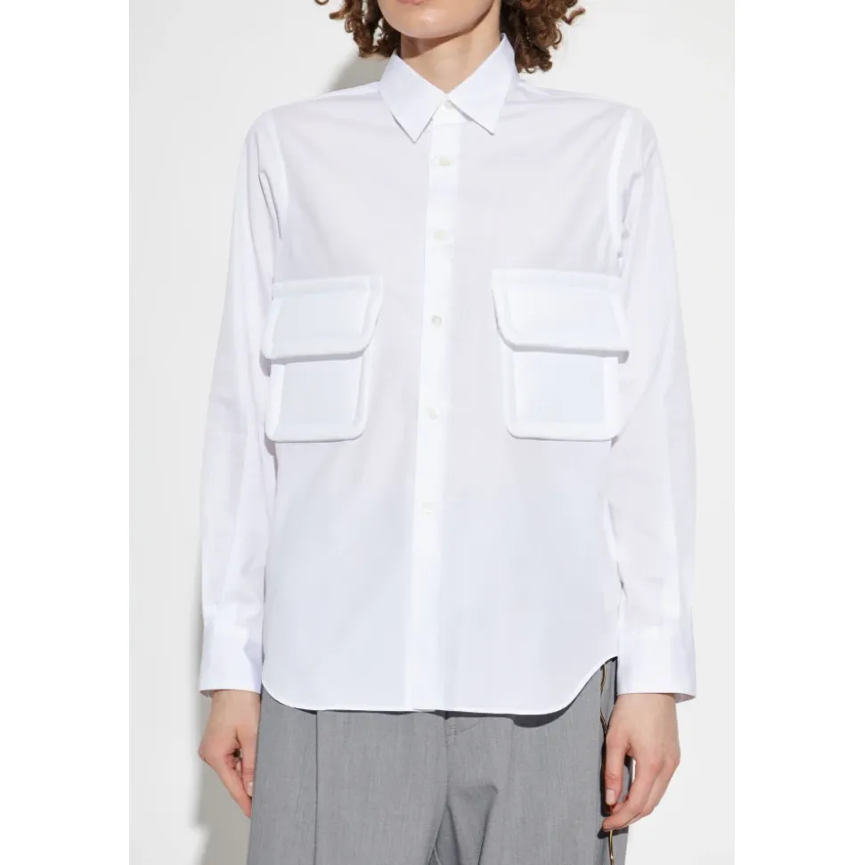 Camicia di cotone con tasche