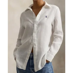 Camicia di lino dal taglio dritto