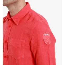 Camicia in Lino Button-Down