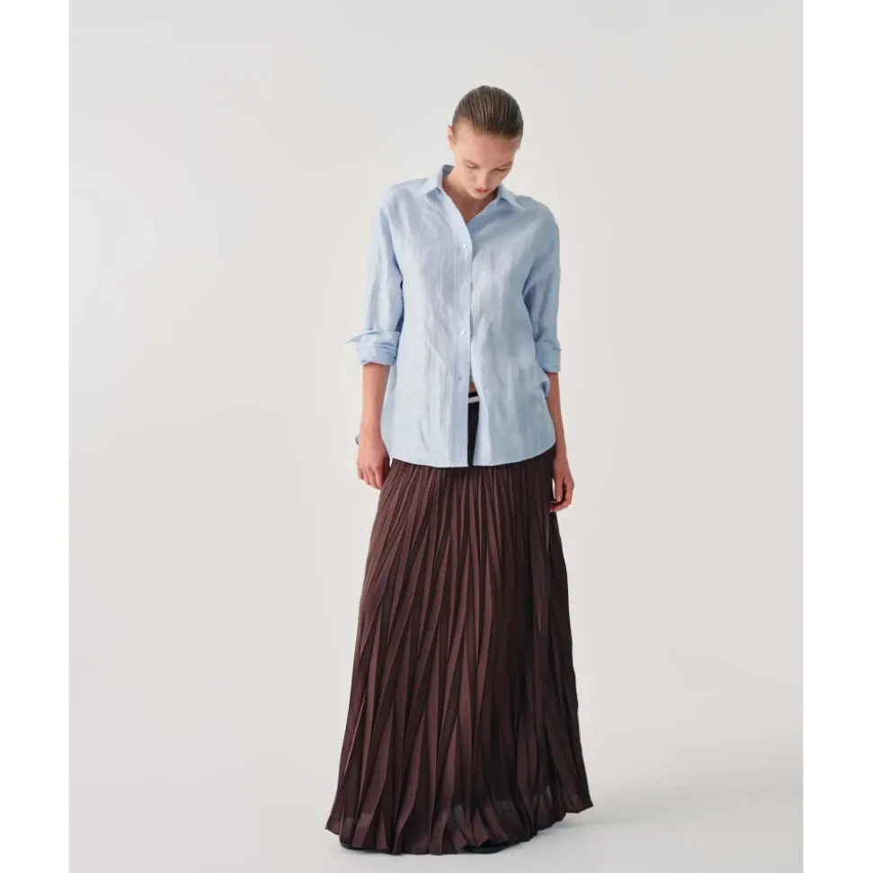 Camicia in misto lino e cotone