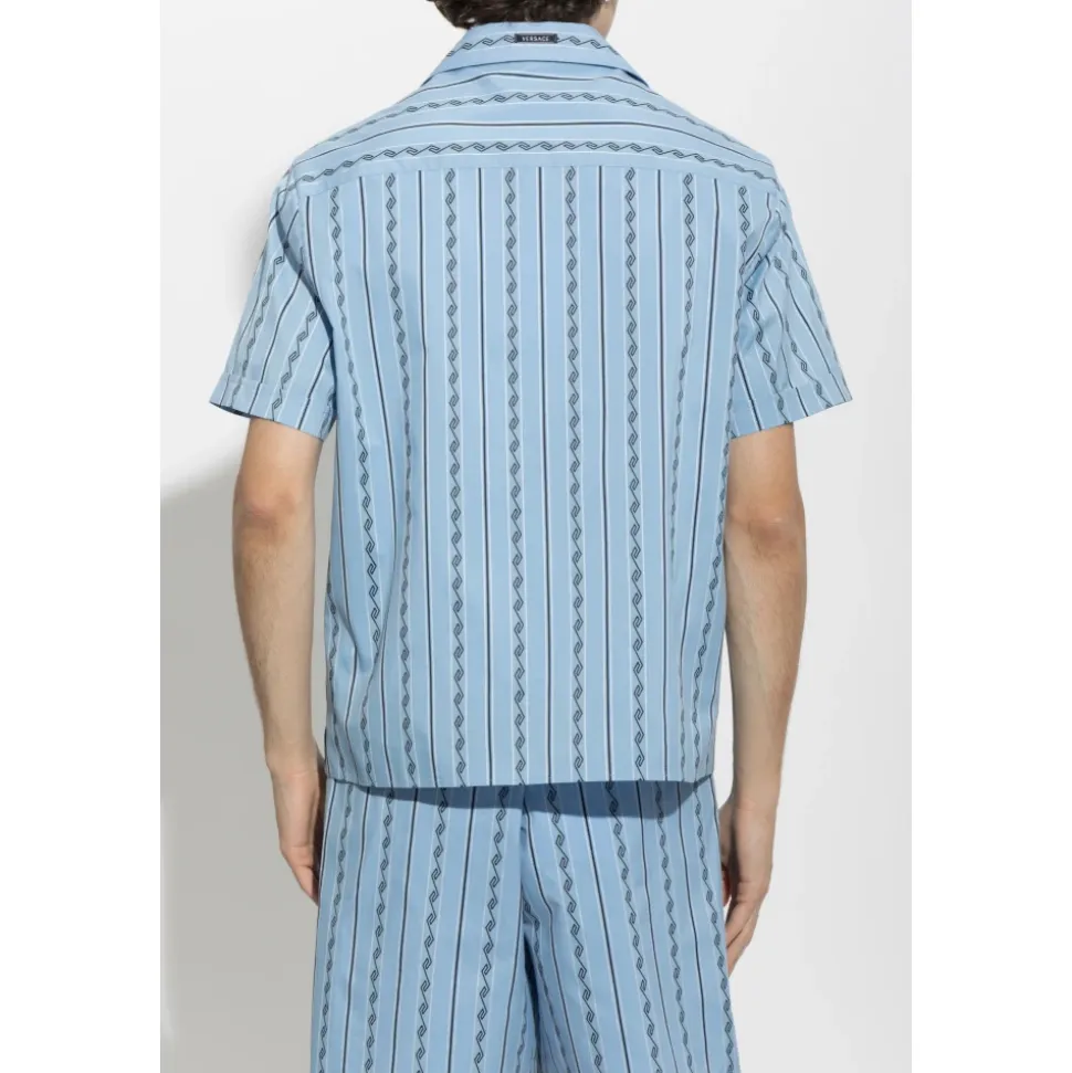 Camicia Jacquard in Cotone e Seta Regular
