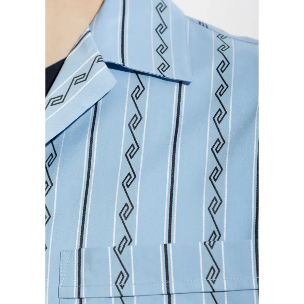 Camicia Jacquard in Cotone e Seta Regular