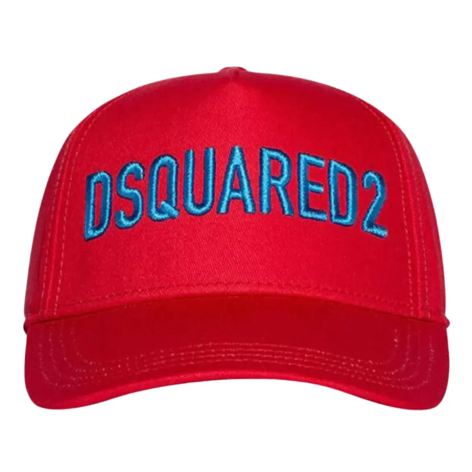 Cappellino da baseball rosso per bambini con logo