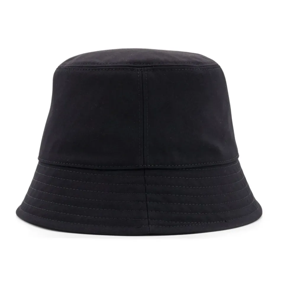 Cappello a secchiello cucito con logo