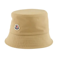 Cappello a Secchiello in Cotone Beige