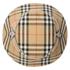 Cappello a secchiello in cotone a quadri