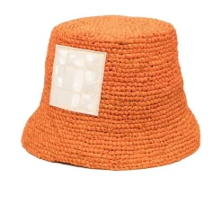 Cappello a secchiello in rafia