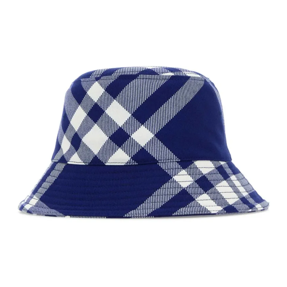 Cappello a Secchiello Ricamato in Misto Poliestere