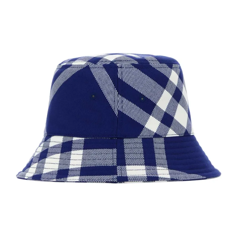 Cappello a Secchiello Ricamato in Misto Poliestere