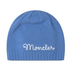 Cappello Bambino in Lana e Cashmere Blu
