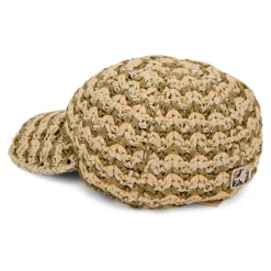 Cappello con visiera intrecciata