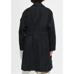 Cappotto con patch logo