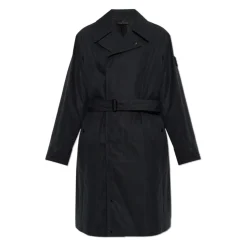 Cappotto con patch logo