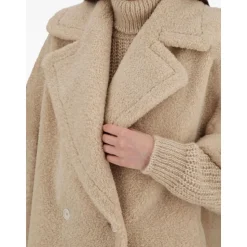 Cappotto Corto a Doppiopetto con Maniche Corte