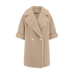 Cappotto Corto a Doppiopetto con Maniche Corte
