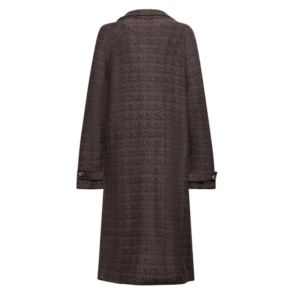 Cappotto doppiopetto con bottoni decorativi