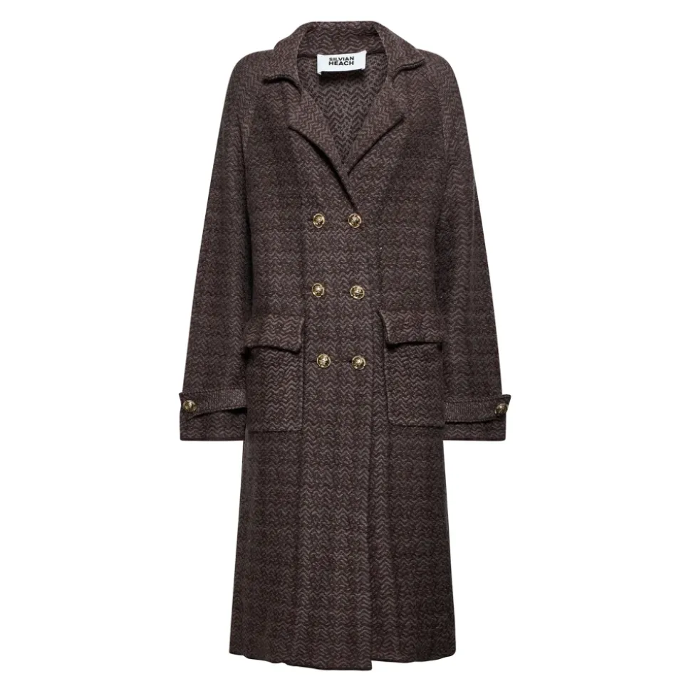 Cappotto doppiopetto con bottoni decorativi