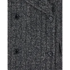 Cappotto Grigio da Donna a Doppio Petto