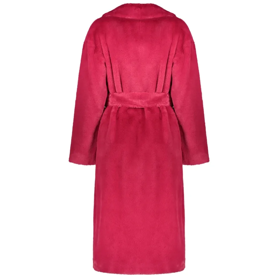 Cappotto in eco-pelliccia con rever