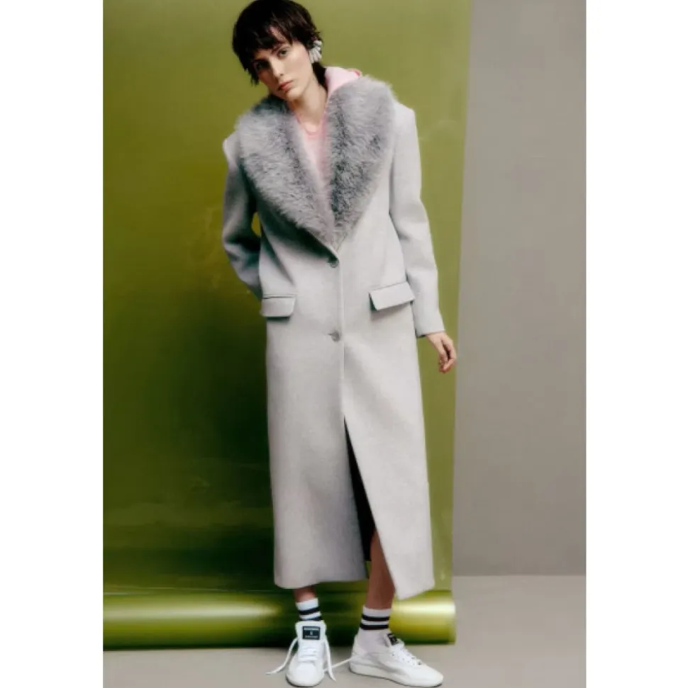 Cappotto in misto lana – Taglio dritto oversize