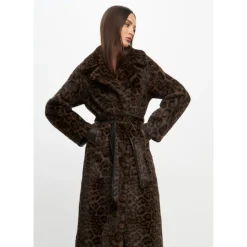 Cappotto Lungo Invernale Reversibile in Faux Fur