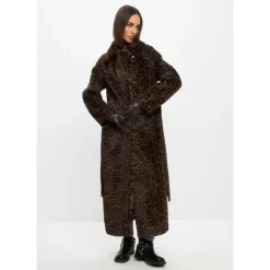Cappotto Lungo Invernale Reversibile in Faux Fur