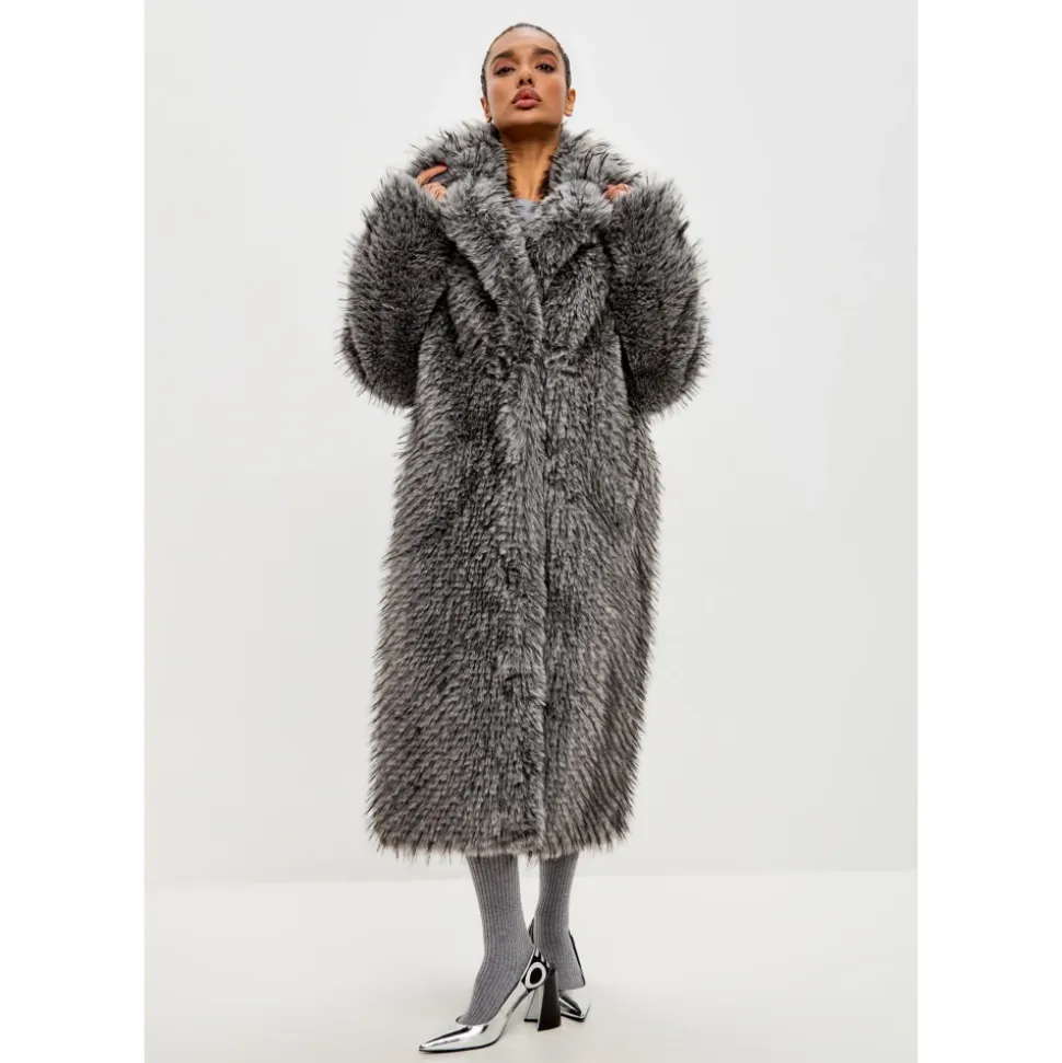 Cappotto Lussuoso in Faux Fur Natalie