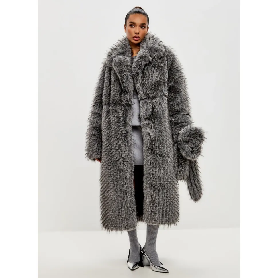 Cappotto Lussuoso in Faux Fur Natalie