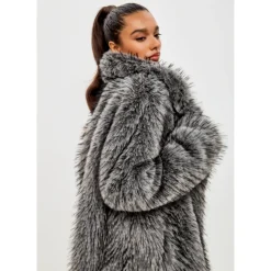 Cappotto Lussuoso in Faux Fur Natalie