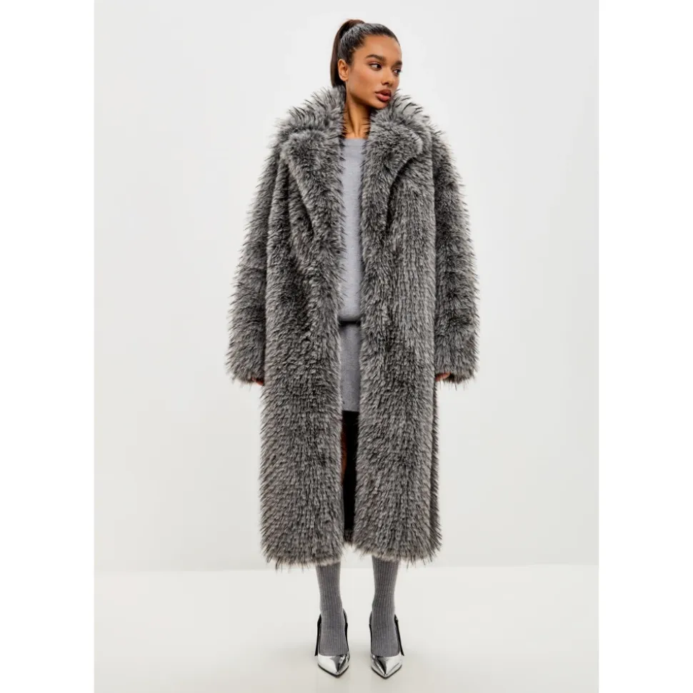 Cappotto Lussuoso in Faux Fur Natalie
