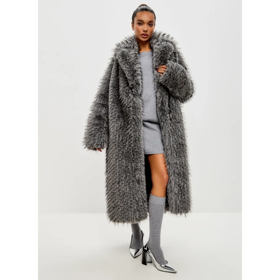 Cappotto Lussuoso in Faux Fur Natalie