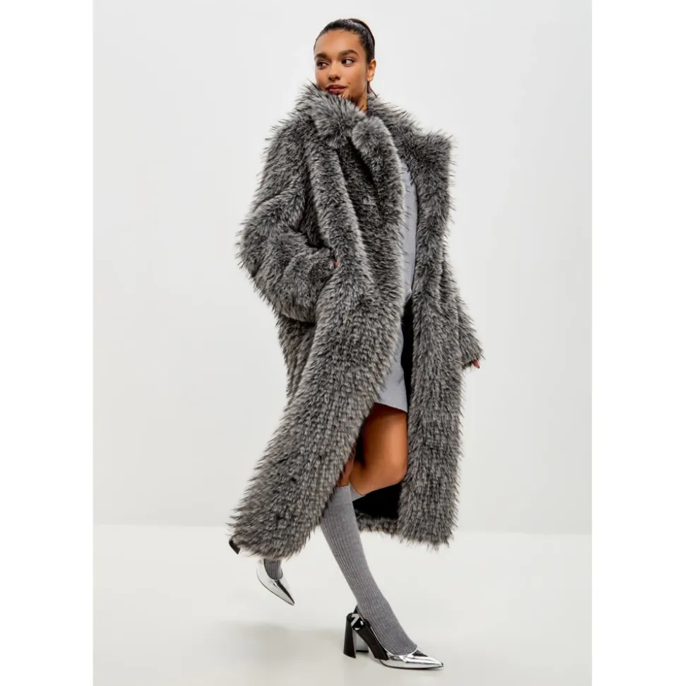 Cappotto Lussuoso in Faux Fur Natalie