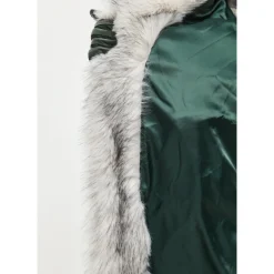 Cappotto Lussuoso in Finta Pelliccia Natalie - Grigio