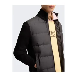 Cardigan in lana trapuntato con zip