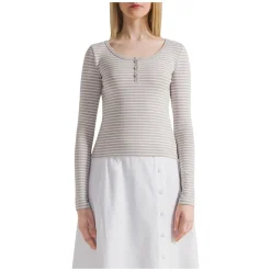 Caroline Striped LS Blouse