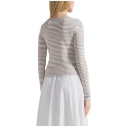 Caroline Striped LS Blouse