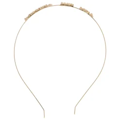 Cerchietto elegante in metallo lucido versatile.