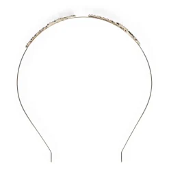 Cerchietto per capelli in metallo lucido, versatile ed elegante