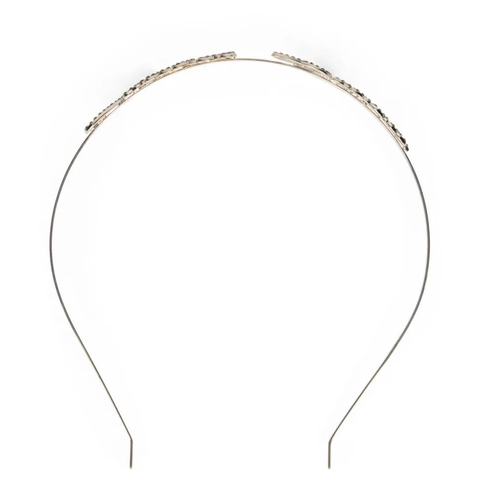 Cerchietto per capelli in metallo lucido, versatile ed elegante