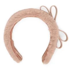 Cerchietto per capelli rosa dal design elegante e versatile.