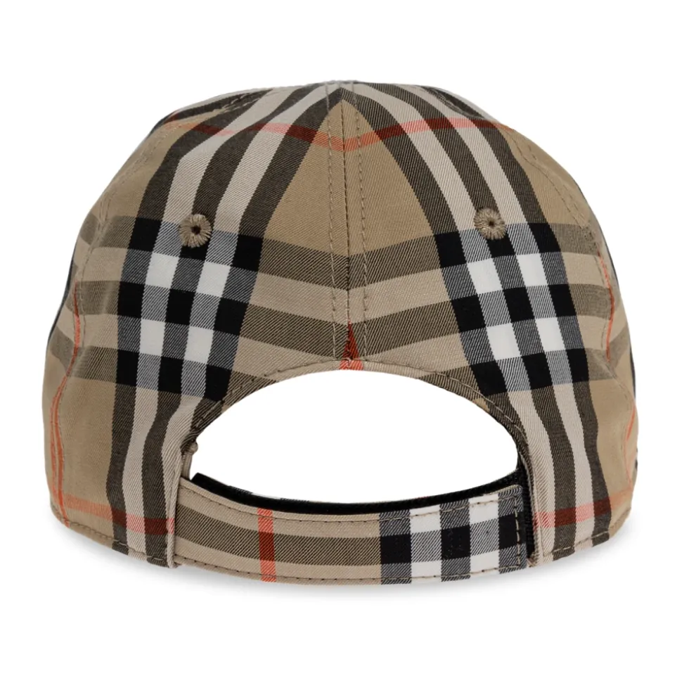 Check Cotton Baseball Cap