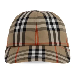 Check Cotton Baseball Cap