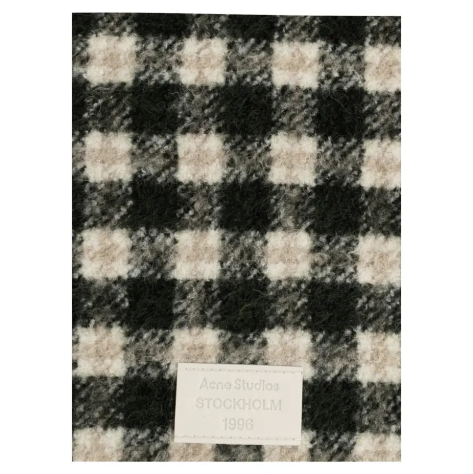 Checked Logo Scarf