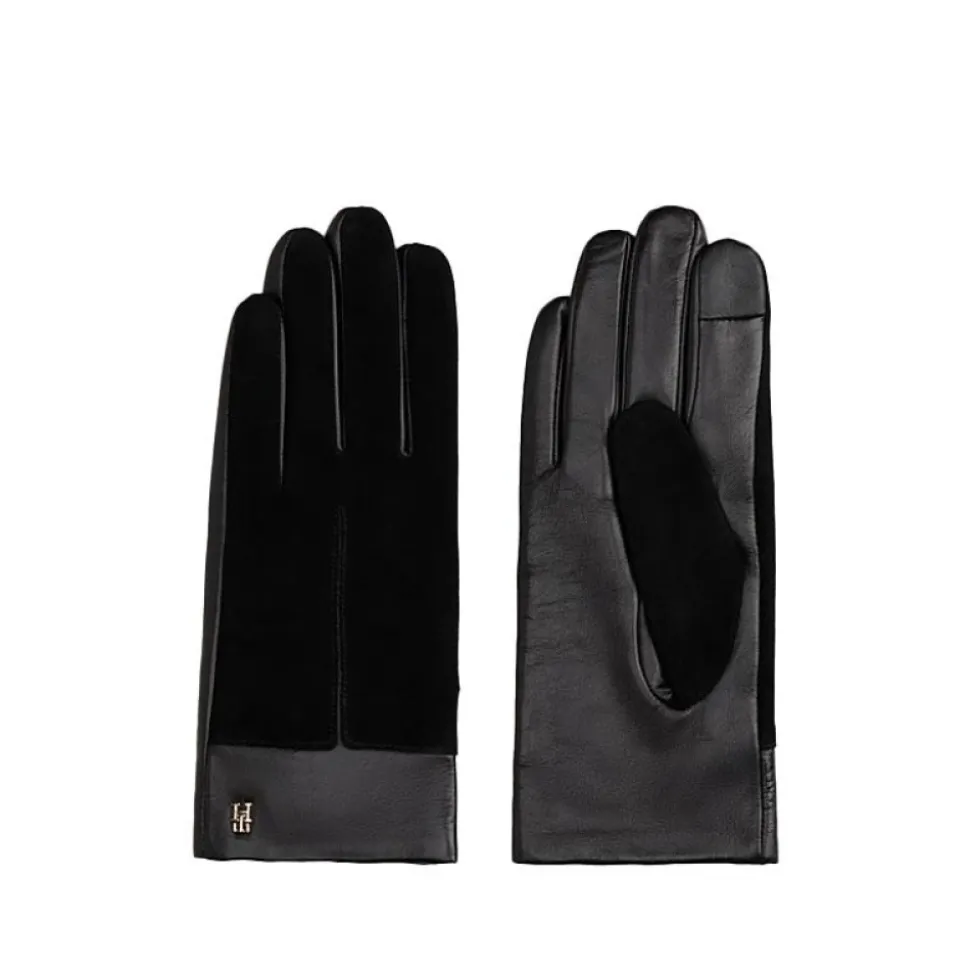 Chic Suede Back Leather Gloves
