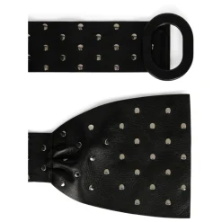 Cintura in pelle con borchie decorative