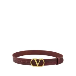 Cintura VLogo Signature in Aubergine Scuro