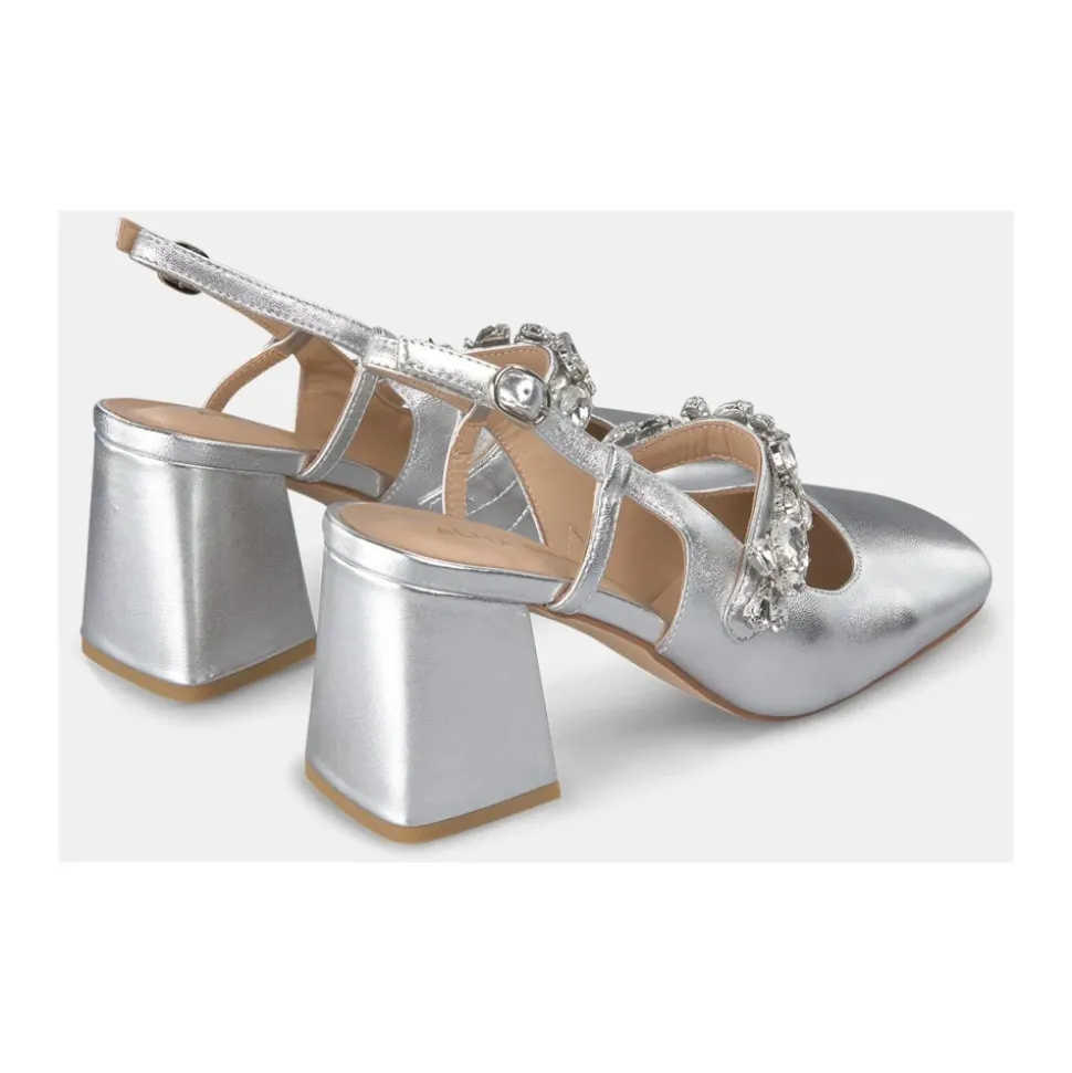 Cinturino per scarpe con tacco dettaglio in strass