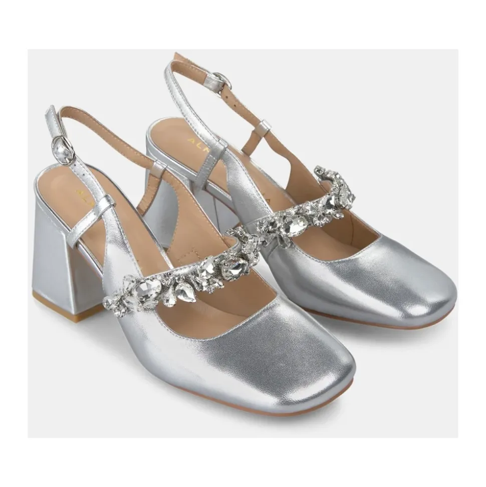 Cinturino per scarpe con tacco dettaglio in strass